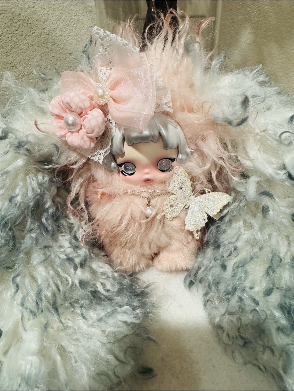 Custom Skullpanda Bunny Bag Charm with Accessories - Picture 8 of 11